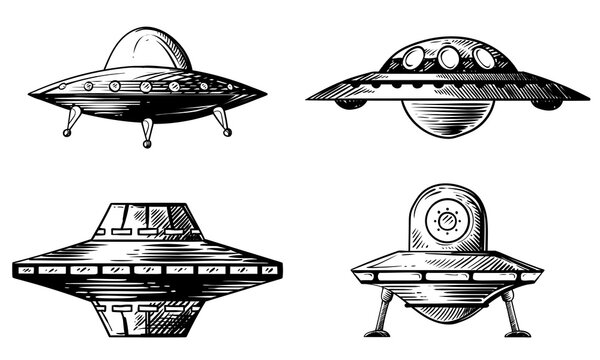 flying saucer sketch