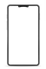 realistic smartphone blank mock up mobile phone for design vector illustration