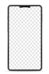 realistic smartphone blank mock up mobile phone for design vector illustration