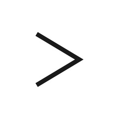 Greater than icon. Mathematics symbol modern, simple, vector, icon for website design, mobile app, ui. Vector Illustration
