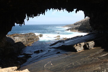 cave in the ocean