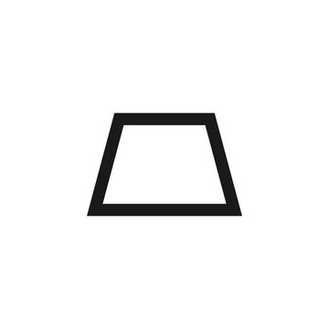 Trapezoid icon. Geometric symbol modern, simple, vector, icon for website design, mobile app, ui. Vector Illustration