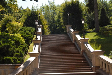 stone stairs in the park