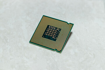 Close-up of CPU Chip Processor