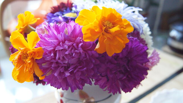 Bouquet Flower Pink  Nature Yellow Floral Beautiful Summer