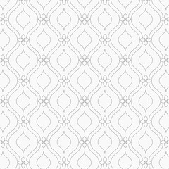 Vector pattern. Modern texture. Repeating abstract background. Simple wavy linear with abstract flora. Graphic minimalist backdrop. pattern is on swatches panel - 376695576