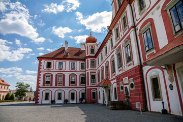 Fototapeta premium Chateau Mnichovo Hradiste, Renaissance castle, Central Bohemian Region, Czech Republic