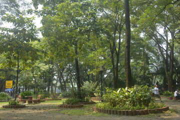 Quezon memorial circle outdoor park in Quezon City, Philippines