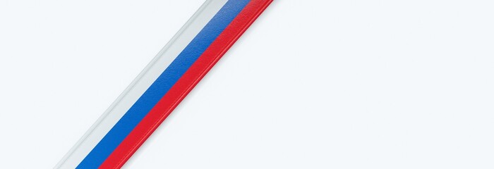 Leather strip with the flag of Slovenia.