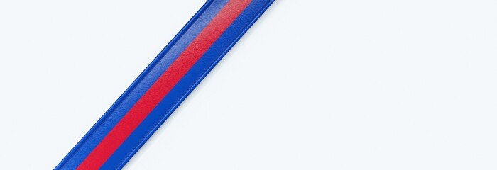 Leather strip with the flag of Cambodia.