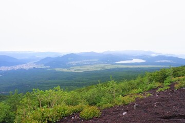 Fototapeta na wymiar Mt.Fuji. The most popular mountain in Japan. 