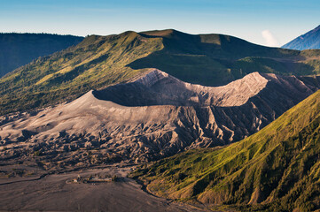 Mount Bromo volcanoes in Bromo Tengger Semeru National Park, East Java, Indonesia.