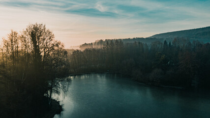 Morgennebel auf dem See