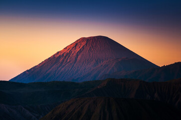 Fototapeta na wymiar Mount Semeru volcanoes in Bromo Tengger Semeru National Park, East Java, Indonesia
