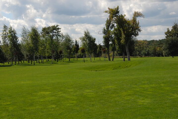 Fototapeta na wymiar golf course on a sunny day