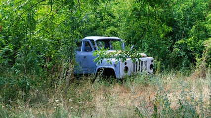 Old abandoned truck in Moldova