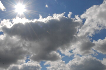 blue sky with clouds