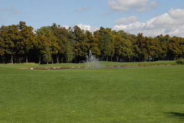golf course in the morning