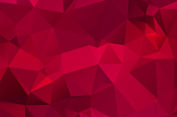 Obraz premium Abstract Red Geometric Background. Raster Illustration