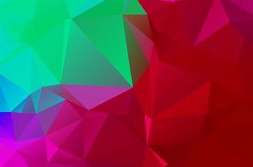 Obraz premium Abstract Red Geometric Background. Raster Illustration