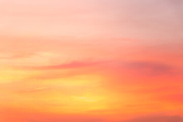 Beautiful color light sky with cloud background from sunset