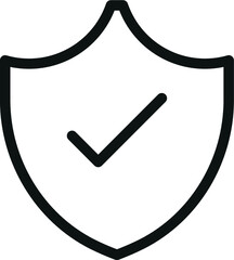 vector shield check icon