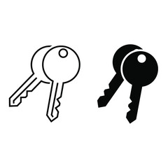 Key icon Vector set. access illustration sign collection. close symbol. 