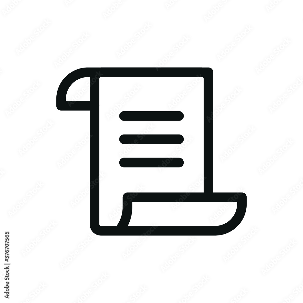 Poster Paper document page icon vector element