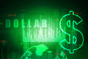 2d rendering usd Dollar symbol 
