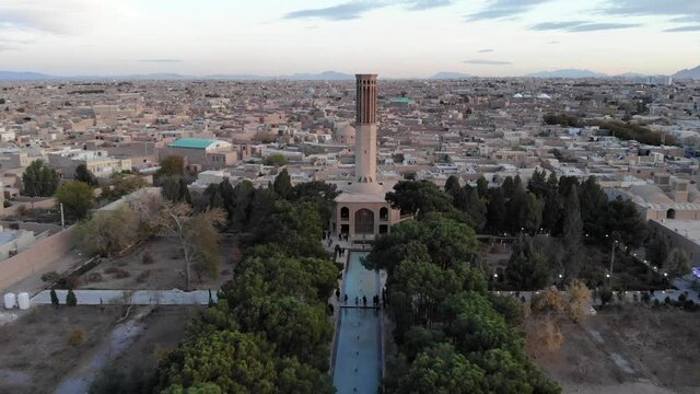 Dowlat Abad Garden in Yazd, Iran