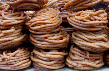 pile of bagels, Jalebi Sweets