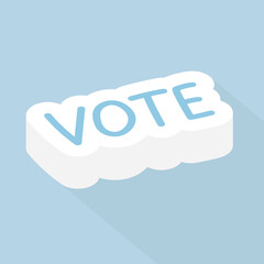 vote word concept- vector illustration