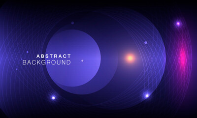 Vector abstract space background with abstract elements
