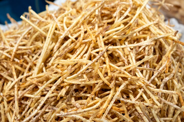 Sweet and salty Thai Taro Snack