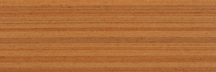 Beautiful brown teak veneer background for your interior. Natural wood texture, pattern of a long...