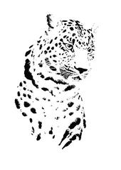 Foto op Plexiglas simple leopard illustration © Ministry of Graphics