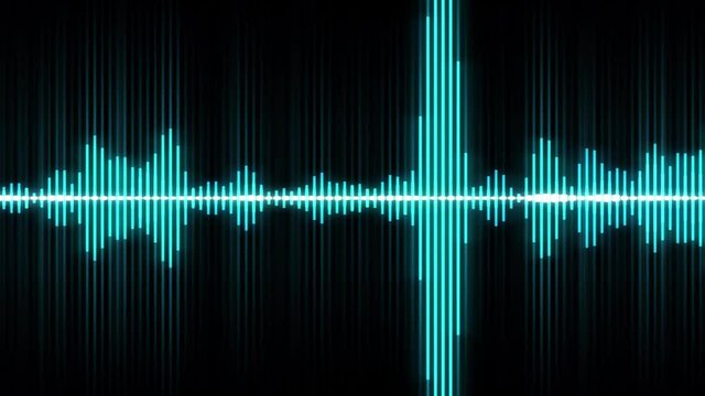 Abstract Music Digital Equalizer Background/ 4k animation of an abstract background with multiple overlayed graphic sound digital player waveform