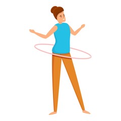 Home training circle icon. Cartoon of home training circle vector icon for web design isolated on white background