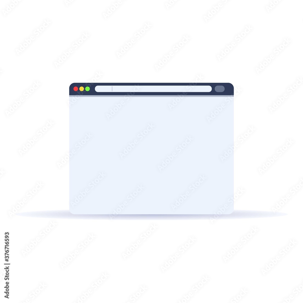 Poster browser ui icon. cartoon of browser ui vector icon for web design isolated on white background