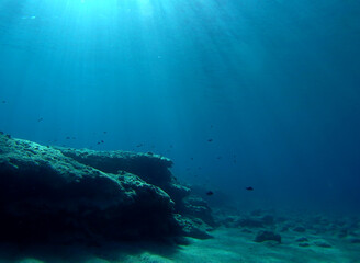 Fototapeta na wymiar Deep Blue of Kreta