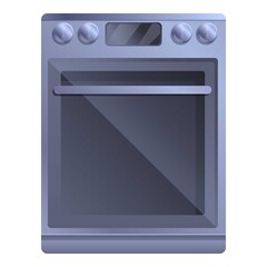 Digital convection oven icon. Cartoon of digital convection oven vector icon for web design isolated on white background