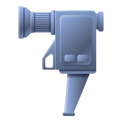 Video camcorder icon. Cartoon of video camcorder vector icon for web design isolated on white background