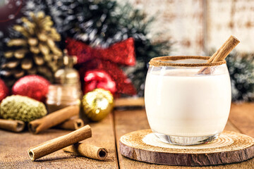 hot eggnog typical of Christmas, made at home all over the world, based on eggs and alcohol. called...