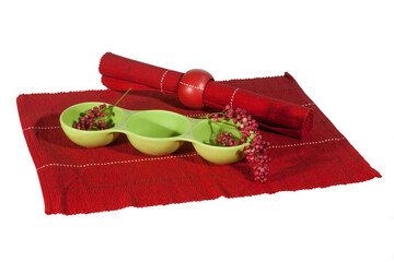 antipastiera e tovaglietta americana