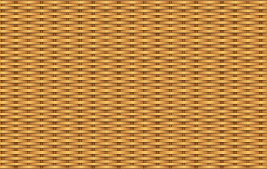 Braided fence or basket texture. Wicker basket illustration for design. - Vector