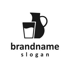 Milk logo design vector