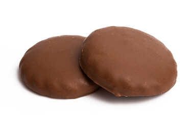 chocolate cookie isolated