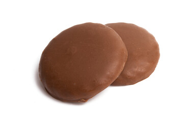 chocolate cookie isolated