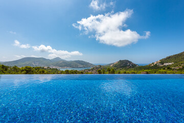 Fototapeta premium pool and mountains