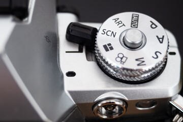 Shooting mode selection wheel of a digital camera